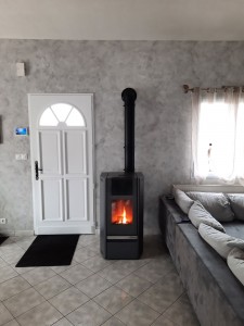 Photo de galerie - Installation poêle a pellets