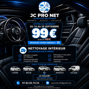 Photo de galerie - OFFRE EXCEPTIONNELLE NETTOYAGE INTÉRIEUR — 99 € DU 14 AU 30 SEPTEMBRE