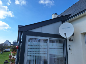 Photo de galerie - Habillage en aluminium d'une veranda bois