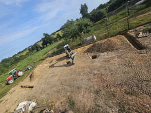 Photo de galerie - Terrassement pour fondation d'un bâtiment agricole 