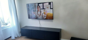 Photo de galerie - Fixation tv +meuble tv
