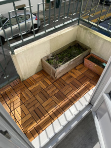 Photo de galerie - Pose revêtement terrasse