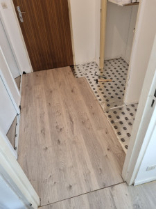Photo de galerie - Pose de parquet dans un appartement complet 