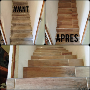 Photo de galerie - Habillage d'escalier 