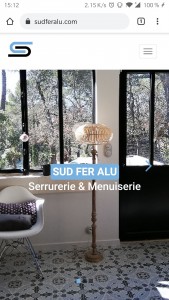 Photo de galerie - Création du site web vitrine pour la société SudFerAlu