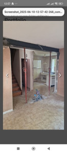 Photo de galerie - Démolition mur porteur avec ipn