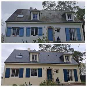 Photo de galerie - Nettoyage de toiture ravalement