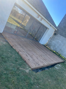 Photo de galerie - Terrassement + pose de la terrasse !! ?️ Multi-T et la pour vous !! ??