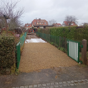 Photo de galerie - Nivellement et couverture en concassé puis damé