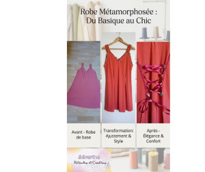 Photo de galerie - Transformation d'une robe simple en une robe plus habillée
