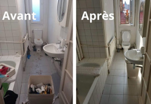 Photo de galerie - Avant après ménage appartement particulier 