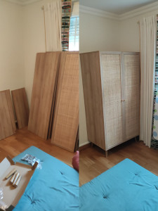 Photo de galerie - Montage d'une armoire dressing 