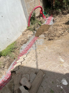 Photo de galerie - Réalisation tranchée et fourreau 