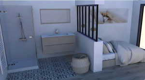Photo de galerie - Projet d agrandissement sur sketchup chambre parentale  