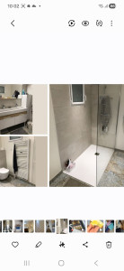 Photo de galerie - Pose une receveur de douche/radiateur/wc suspendu/ double vasque