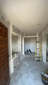 Photo de galerie - Placo avec ouverture ( verrière + porte coulissante )