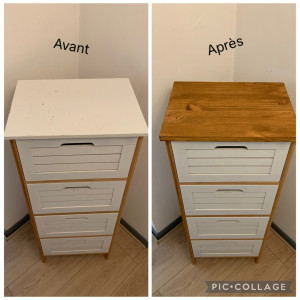 Photo de galerie - Remise à neuf d’un meuble de salle de bain 