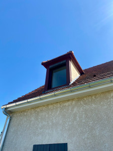 Photo de galerie - Remplacement de gouttières en Zinc