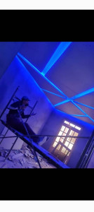 Photo de galerie - Plafond + installation LED