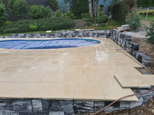 Photo de galerie - Amenagement piscine bassin ainsi que l entretien 