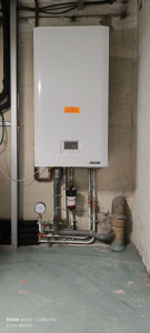 Photo de galerie - Installation chaudière 32 kwart condensation frisquet 