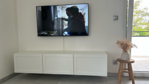 Photo de galerie - Fixé tele et meuble sur le mur ??