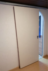 Photo de galerie - Porte coulissante finie 