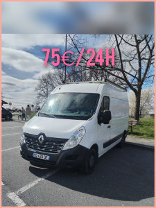 Photo de galerie - 12m03 disponible à la location 

75€ => 24h en semaine (100km)
85€ => 24h week-end (100km)
15€/100km supplémentaires 
Permis B en physique et 400€ de caution. 

