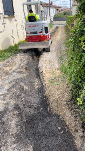 Photo de galerie - Terrassement/ pose canalisation