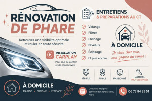 Photo de galerie - Rénovation de phares / installation de carplay / autres tâches sur demande