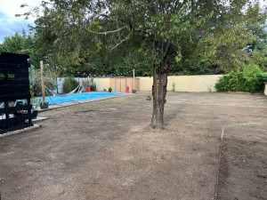 Photo de galerie - Réalisation d’un gazon 300M2. 