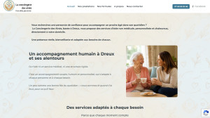 Photo de galerie - Refonte complète du site de La Conciergerie des Aînés : nouveau design, navigation et contenus repensés, optimisation mobile et travail du référencement naturel (SEO) pour renforcer sa visibilité sur Google et mieux présenter ses services.