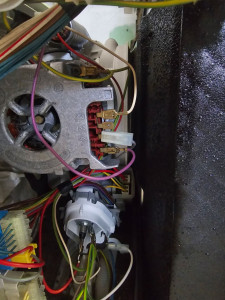Photo de galerie - Réparation pompe de cyclage lave vaisselle Siemens. 