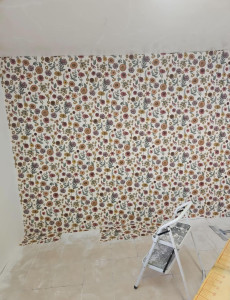 Photo de galerie - Travaux de tapisserie en cours