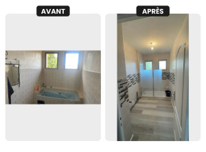 Photo de galerie - Rénovation salle de bain complète 