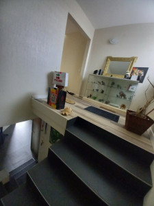 Photo de galerie - Avant création de cloison pose de porte d’entrée 