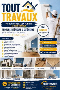 Photo de galerie - Flyer divers travaux
