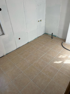 Photo de galerie - Pose carrelage sdb