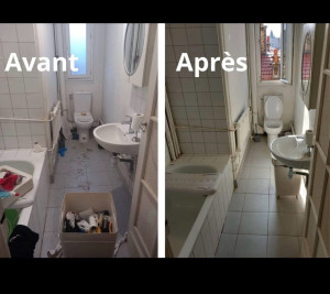 Photo de galerie - Nettoyage salle de bain particulier 