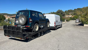 Photo de galerie - Transport 4x4 en panne 