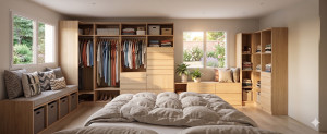 Photo de galerie - Un dressing dans une chambre (visuel 3D en réalité augmentée)