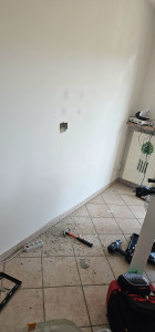 Photo de galerie - Création de prises encastré pour télé 