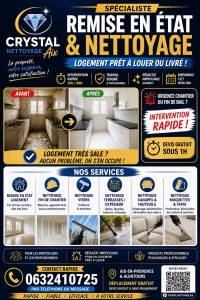 Photo de galerie - SPÉCIALISTE NETTOYAGE & REMISE EN ÉTAT