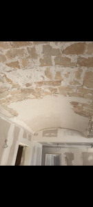 Photo de galerie - Réfection d un voutin au plâtre
