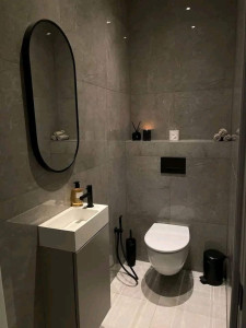 Photo de galerie - Création des salles de bains, installation toute réseau sanitaire canalisation PVC& réseau d'eau 