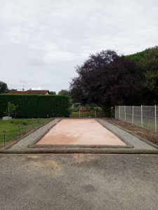 Photo de galerie - Creation terrain de pétanque 