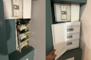 Photo de galerie - Remplacement d’un tableau qui a brulé