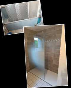 Photo de galerie - Remplacement baignoire par douche a l'italienne