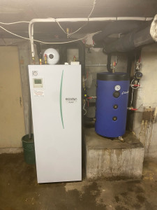 Photo de galerie - Installation pac avec bouteille de stockage 