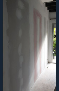 Photo de galerie - Pose d'une cloison BA13